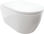 Унитаз подвесной Aquatek Поларис AQ0700-00, безободковый, сиденье с микролифтом