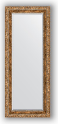 Зеркало Evoform Exclusive 550x1350 с фацетом, в багетной раме 85мм, виньетка античная бронза BY 3514