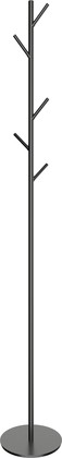 Вешалка напольная для ванной комнаты Wonzon & Woghand, 5 крючков, тёмный графит брашированный WW-V4306-GM