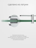 Полка для ванной ArtWelle Harmonia 50см, хром, стекло HAR 035