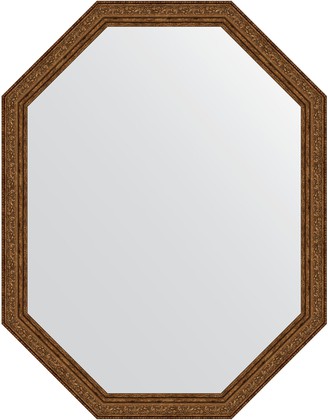 Зеркало Evoform Polygon 700x900 в багетной раме 56мм, виньетка состаренная бронза BY 7032
