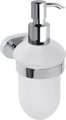 Дозатор для жидкого мыла Bemeta Oval настенный, 200мл, стекло, хром 118409011