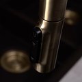 Смеситель для кухни Omoikiri Tahara-SB LG, подключение фильтра питьевой воды, вытяжной излив 2jet, светлое золото 4994528