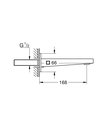 Излив для ванны Grohe Plus, хром 13404003