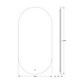 Зеркало Defesto Opti 50x100, LED подсветка, сенсорный выключатель, нейтральный белый свет DF 2904S