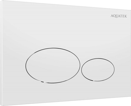 Панель смыва Aquatek клавиши овальные, 162x244, белый глянец KDI-0000071
