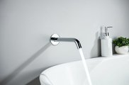Излив для ванны Aquatek Европа 220мм, встраиваемый, оружейная сталь AQ1341BGM