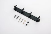 Планка с 4 крючками Aquatek Европа, чёрный матовый AQ4123MB