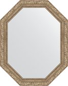 Зеркало Evoform Polygon 750x950 в багетной раме 85мм, виньетка античное серебро BY 7152