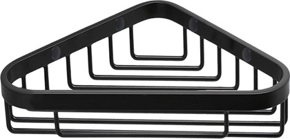 Полочка для ванной угловая Colombo Basic 20x12x4.5см, чёрный матовый B2732.NM