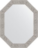 Зеркало Evoform Polygon 760x960 в багетной раме 90мм, волна хром BY 7196