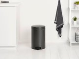 Мусорный бак с педалью Brabantia NewIcon 20л, тёмно-серый 233500