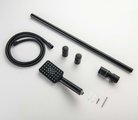 Душевой гарнитур Aquatek Лира 650, 3jet, чёрный матовый AQ2018MB