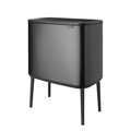 Мусорный бак Brabantia Bo Touch Bin 3x11л, трёхсекционный, тёмно-серый 233586