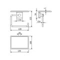 Держатель бумаги Kludi Vela S с полкой, брашированное золото 25971N0