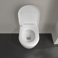 Сиденье с крышкой для унитаза Villeroy & Boch Avento SlimSeat, с функцией автоматического опускания (SoftClosing), со снимаемым сиденьем (QuickRelease), Альпийский белый 9M87S101