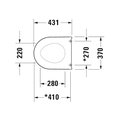 Сиденье для унитаза Duravit Darling New и Starck 2 c системой плавного опускания 69890000