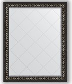 Зеркало Evoform Exclusive-G 950x1200 с гравировкой, в багетной раме 81мм, чёрный ардеко BY 4354