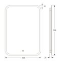 Зеркало с матированием и LED-подсветкой Defesto, 21W, 50x70см, сенсорный выключатель, нейтральный белый свет DF 3804S