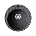Кухонная мойка Omoikiri Tovada 51-BL, без крыла, чёрный 4993369