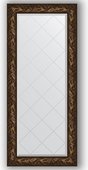 Зеркало Evoform Exclusive-G 690x1580 с гравировкой, в багетной раме 99мм, византия бронза BY 4158