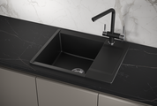 Кухонная мойка Granula Estetica ES-6202, 620x500, с крылом, кварц, Турмалин 6202, ТУРМАЛИН