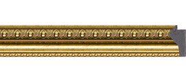 Зеркало Evoform Definite 380x480 в багетной раме 46мм, бусы золотые BY 1344