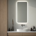 Зеркало с матированием и LED-подсветкой Defesto, 34W, 60x120см, без выключателя, нейтральный белый свет DF 3808