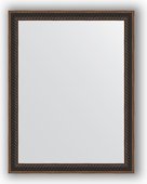 Зеркало Evoform Definite 350x450 в багетной раме 28мм, витой махагон BY 1328