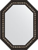Зеркало Evoform Polygon 640x840 в багетной раме 81мм, черный ардеко BY 7139