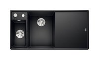 Кухонная мойка Blanco Axia III 6S-F, клапан-автомат, разделочный столик из ясеня, чаша слева, антрацит 524663