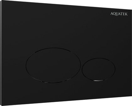 Панель смыва Aquatek клавиши овальные, 162x244, матовый чёрный KDI-0000074