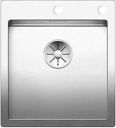 Кухонная мойка Blanco Claron 400-IF/A, клапан-автомат, полированная сталь 521632