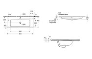 Тумба с раковиной Aquatek Либра 800, подвесная, 2 выдвижных ящика push-to-open, фасад шалфей зелёный, корпус дуб давос AQ66080-DO-GS