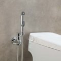 Комплект для гигиенического душа Aquatek Альфа встроенный, матовый чёрный AQ1921MB