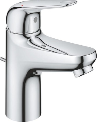 Смеситель для раковины Grohe Euroeco, размер S, рычажный донный клапан, хром 23262001