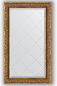 Зеркало Evoform Exclusive-G 790x1340 с гравировкой, в багетной раме 101мм, вензель бронзовый BY 4249