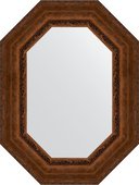 Зеркало Evoform Polygon 620x820 в багетной раме 120мм, состаренная бронза с орнаментом BY 7265