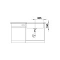 Кухонная мойка Blanco Subline 700-U, отводная арматура, серый беж 523449