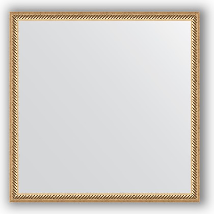 Зеркало Evoform Definite 580x580 в багетной раме 28мм, витое золото BY 0606