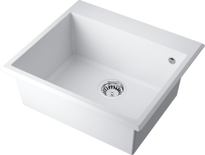 Кухонная мойка Omoikiri Tedori-57 WH, Tetogranit, белый 4993983