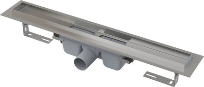 Душевой лоток Alcaplast Professional, 300мм, с порогами для цельной решётки, с сифоном, нержавеющая сталь APZ6-300