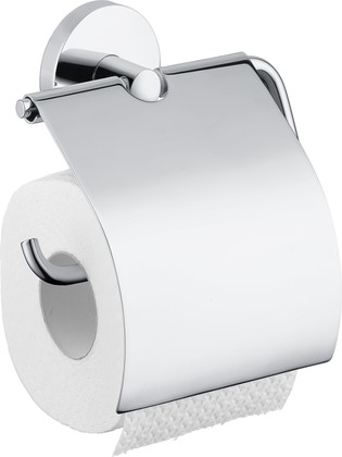 Держатель для туалетной бумаги Hansgrohe Logis, с крышкой, хром 40523000