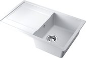 Кухонная мойка Omoikiri Hokori 79-WH с крылом, tetogranit, белый 4997179