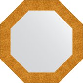 Зеркало Evoform Octagon 710x710 в багетной раме 90мм, чеканка золотая BY 7351