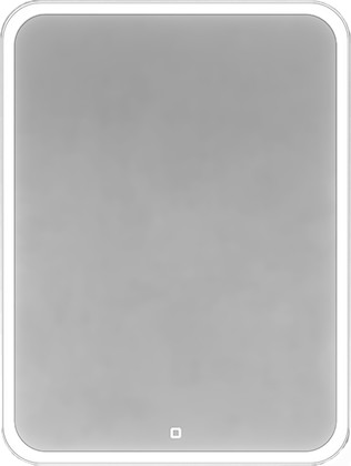 Зеркальный шкаф Jorno Modul 60, подсветка, сенсорная кнопка, белый Mol.03.60/P/W/JR