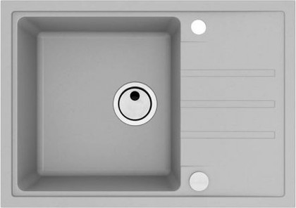 Кухонная мойка Alveus Intermezzo 40, 680 x 480, врезная, с крылом, серый 1144967