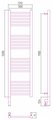 Полотенцесушитель электрический Сунержа Богема 3.0 прямая, 1200x300, МЭМ левый, матовый белый 30-5804-1230