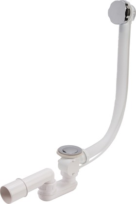 Слив-перелив для ванны Aquatek полуавтомат, трос 600мм, хром ST-0000010