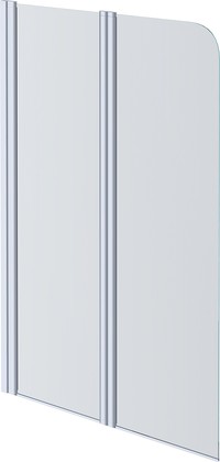 Шторка на ванну Aquatek 1000x1500 двухэлементная, поворотная, прозрачное стекло, хром AQ DEL SBA 10015CH